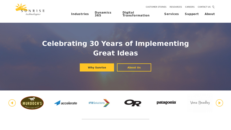 Sunrise Technologies - Global Microsoft Dynamics Partner