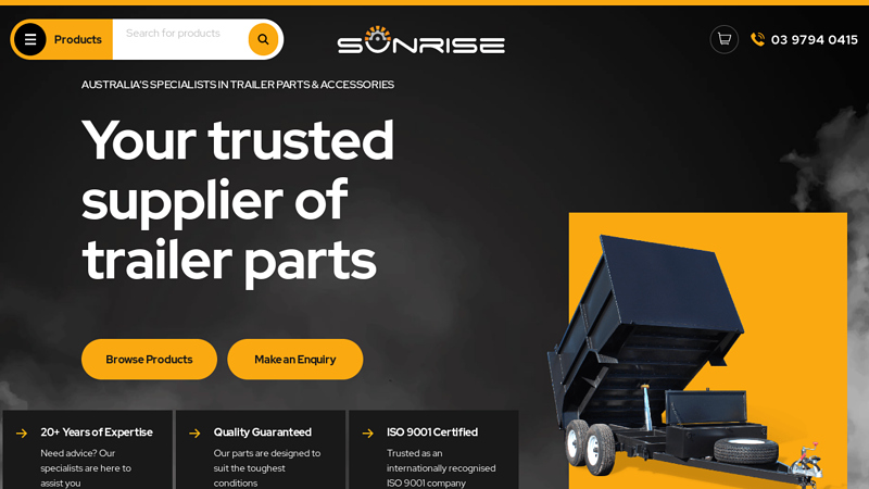 Sunrise International | Quality Trailer Parts & Supplies
