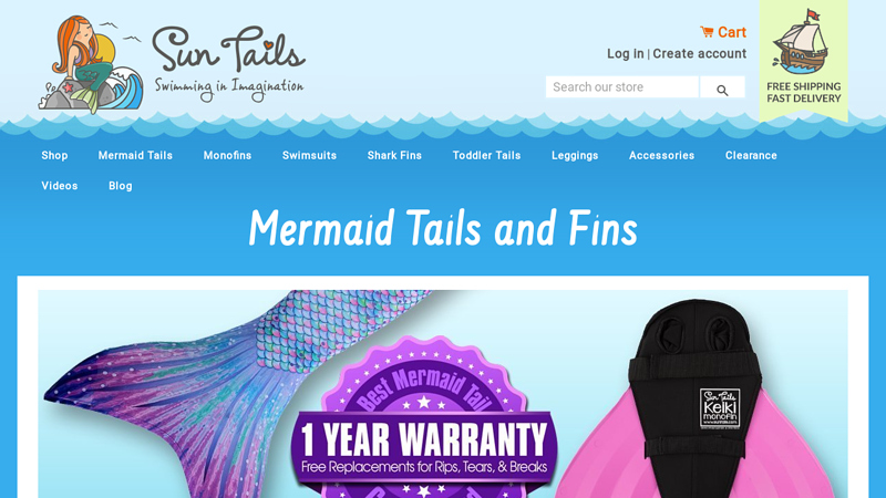 Mermaid Tails and Fins | Sun Tail Mermaid