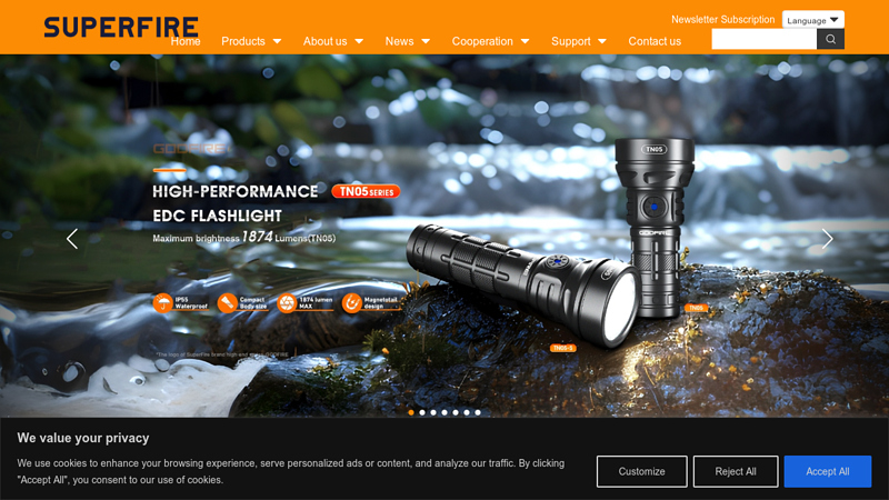 LED Flashlights, Headlamps, Bicycle Lights Wholesale - Superfire