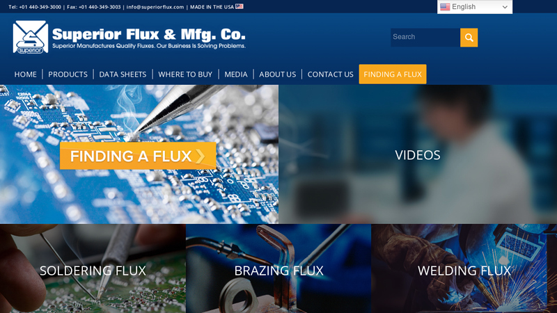 Superior Flux Home Page | Superior Flux & Mfg. Co.