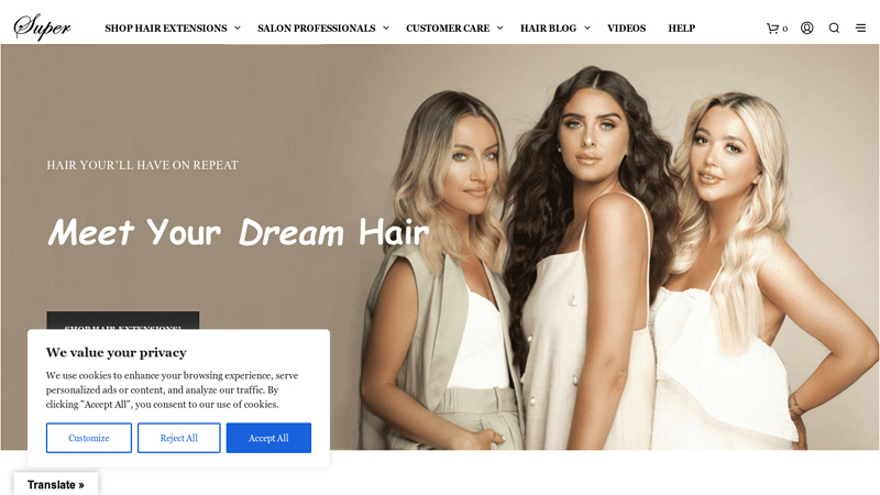 Hair Extensions & Hair Salon Professionals by Super Remy Hair
