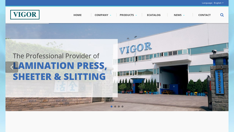Lamination Press | Sheeter & Slitting Machinery Supplier | Vigor Machinery