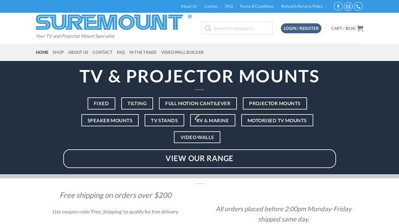 SureMount - Your TV & Projector Mount Specialist