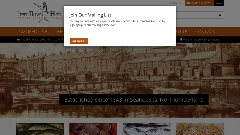 Swallow Fish of Seahouses - Traditional smoked and fresh fish