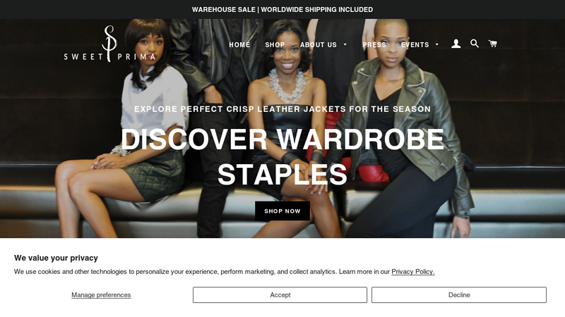 Sweet Prima, a Leather Fashion Brand, Living Life on Our Own Terms
