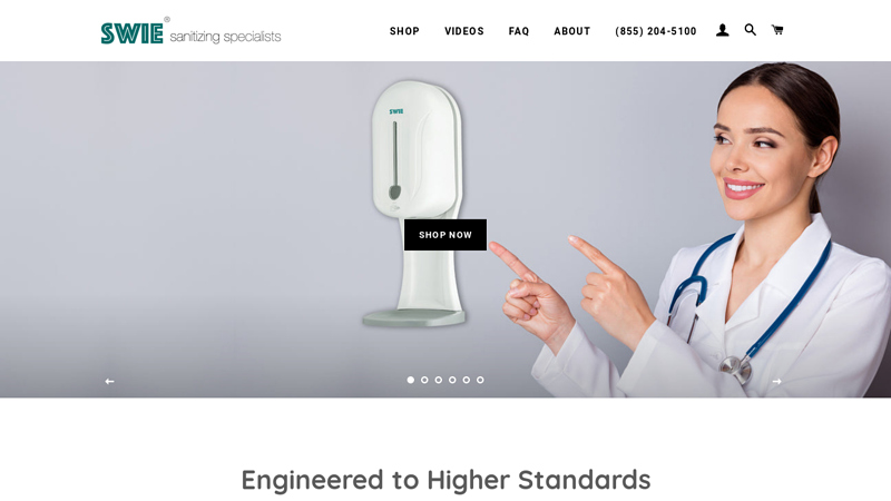 Hand Sanitizers, Dispenser and Soap Dispensers - SWIE Industries LLC C SWIE.com