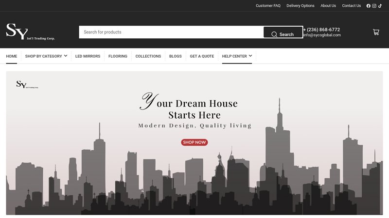 SY Trading: Premium Building Supplies for Modern Spaces C SY & CO. INTERNATIONAL TRADING CORPS.