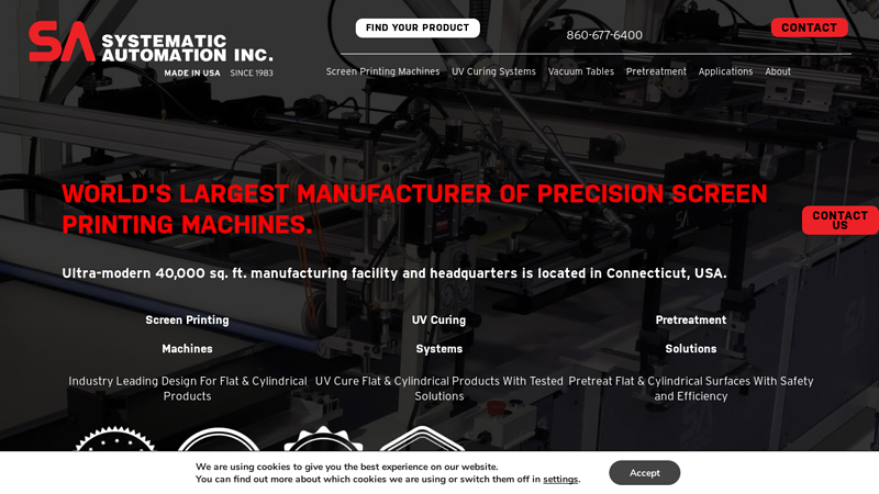 Systematic Automation | Precision Screen Printing Machinery