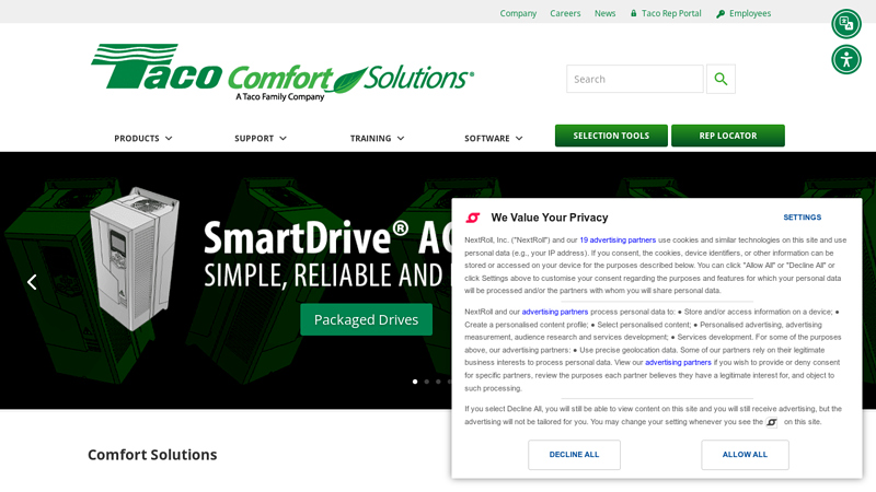 Taco Comfort Solutions | Leader in Hydronics and Pump Solutions