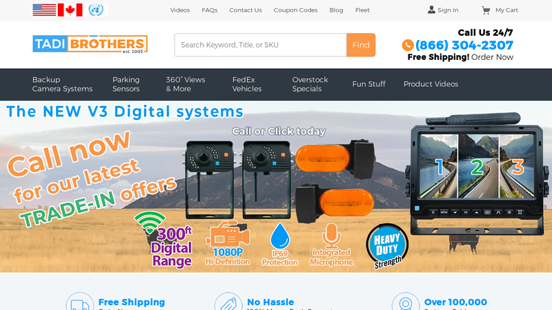 Order Your Wireless Backup Camera from Tadibrothers Today!