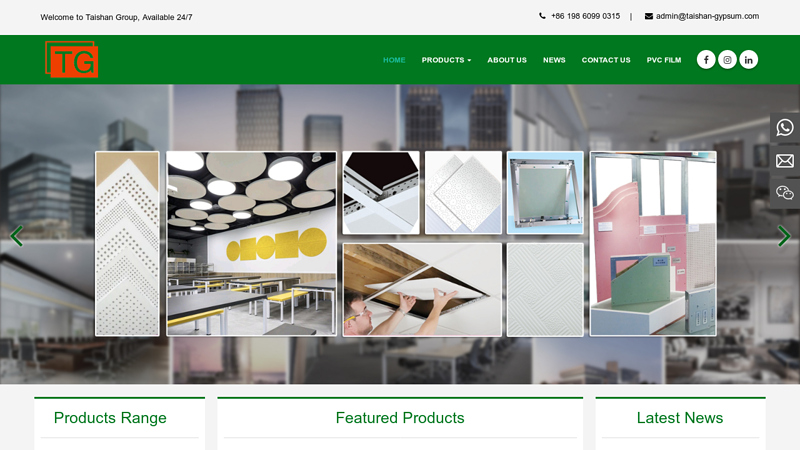 TAISHAN GROUP | CEILING WALL SOLUTIONS