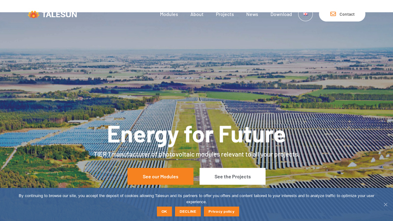 PV modules Talesun TALESUN solar manufacturer TIER 1