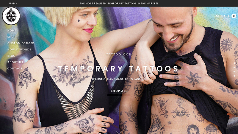 TattooIcon Realistic Temporary Tattoos - Order yours today!