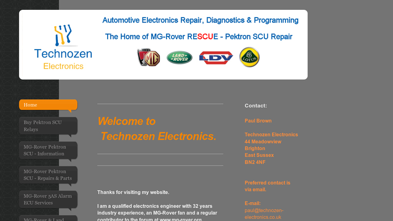 Technozen Electronics - Home Of Pektron SCU Repair