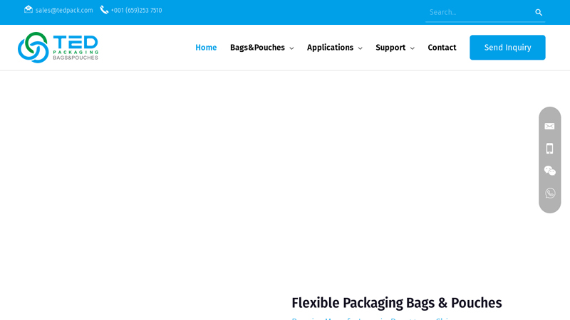 China Food Flexible Packaging Bags & Pouches Supplier - TedPack