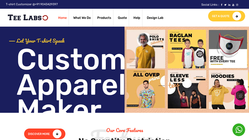 T-Shirts Customized in Chennai | Print & Embroider uniform | 50+ fabric shades