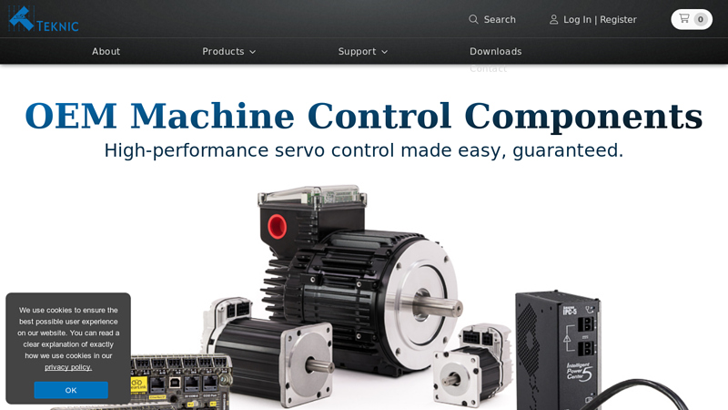 Brushless DC & AC servo motors, drives and controls
