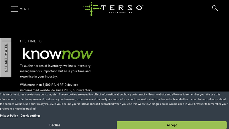 Terso Solutions | RFID Inventory Management