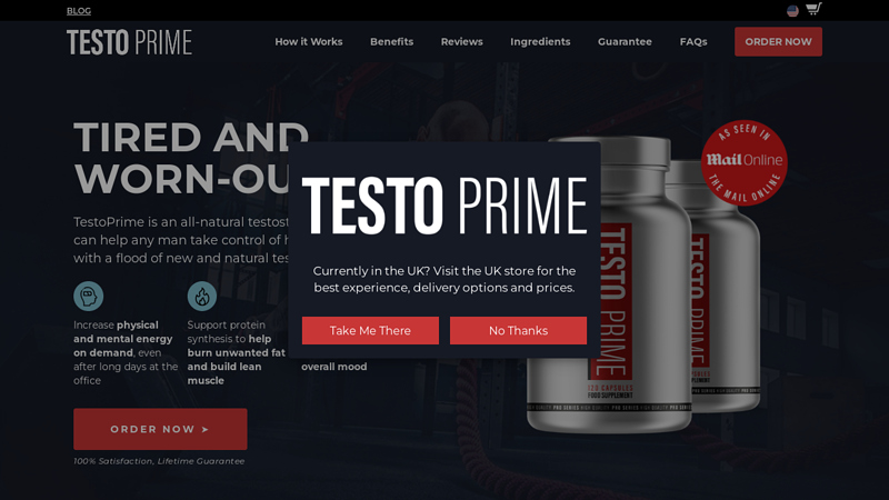 Buy Testosterone Online | Natural Testosterone Booster C TestoPrime USA