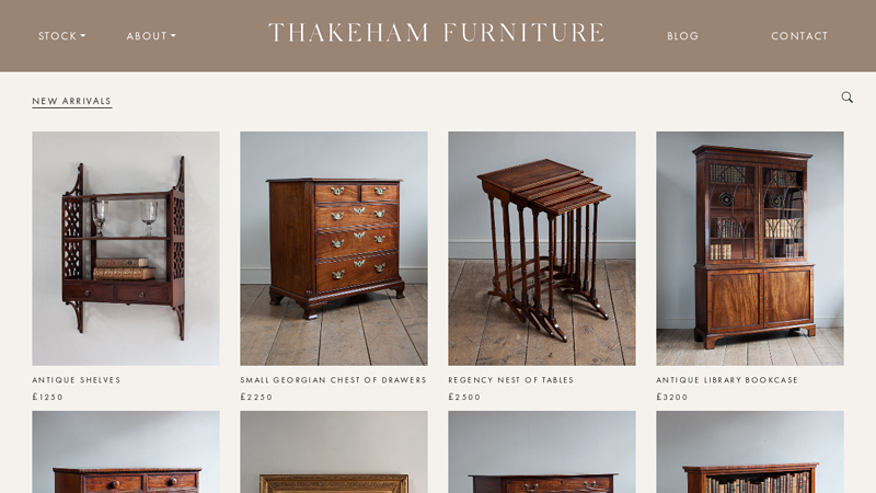 Antique Furniture, English Antique Furniture, Period Furniture, UK Antiques: Thakeham Furniture, Horsham, West Sussex, UK