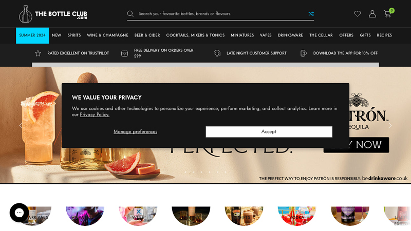 Buy Alcohol Online | Buy Drinks Online | The Bottle Club