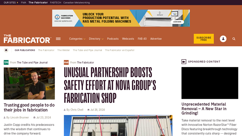 The Fabricator - Metal Fabricating News, Products, Articles, and More