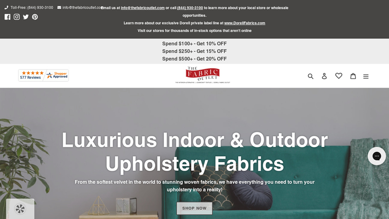Upholstery Fabric | Furniture Upholstery | The Fabric Outlet