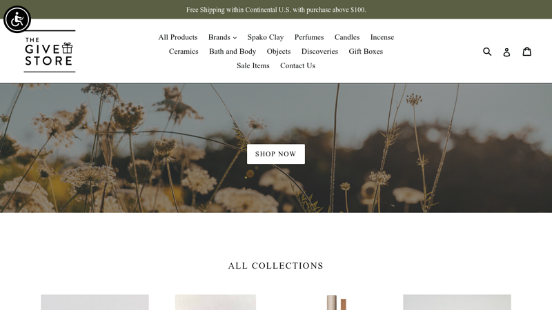 Home decor, lifestyle, wellness, and gift storeC The Give Store