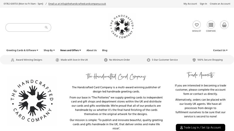 Home page | The Hand Crafted Card Company