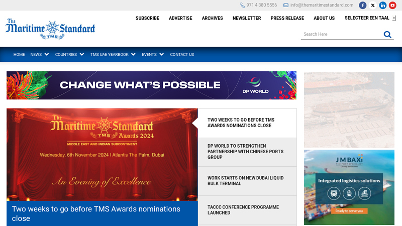 Latest Maritime & Shipping News Online - The Maritime Standard