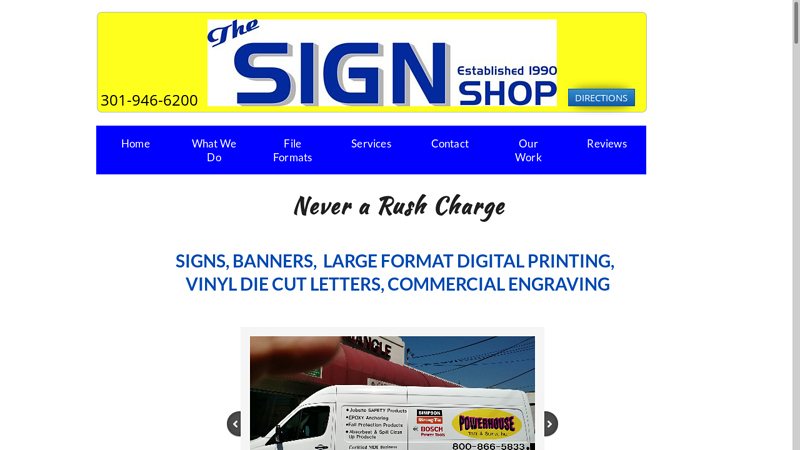 THE SIGN SHOP - Engraved Signs, Banners, Signs and Vehicle Lettering