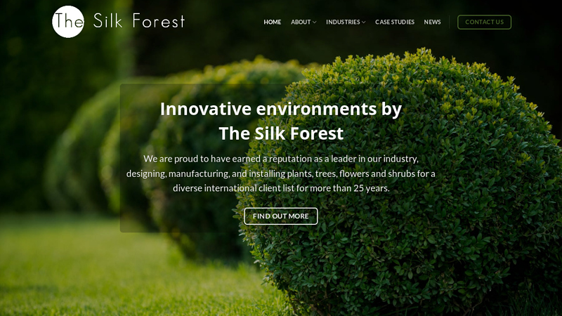 The Silk Forest - Design & installation of artificial trees, plants, flowers and shrubbery