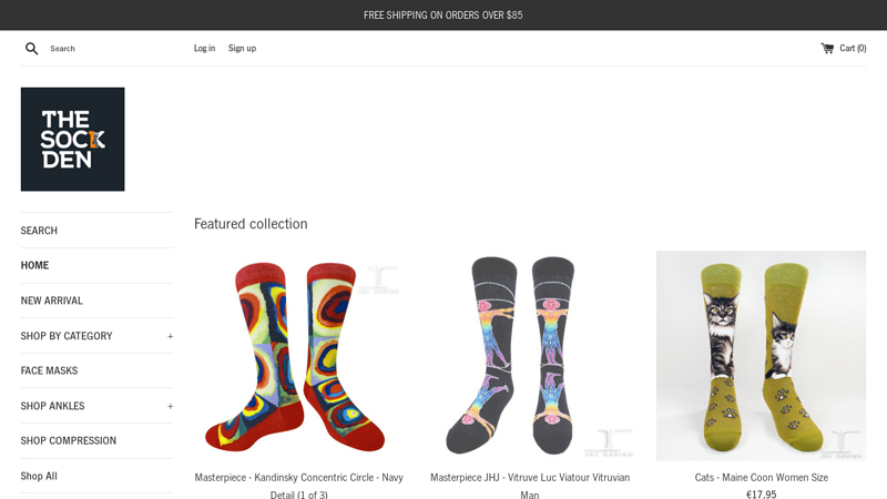 The Sock Den C THE SOCK DEN