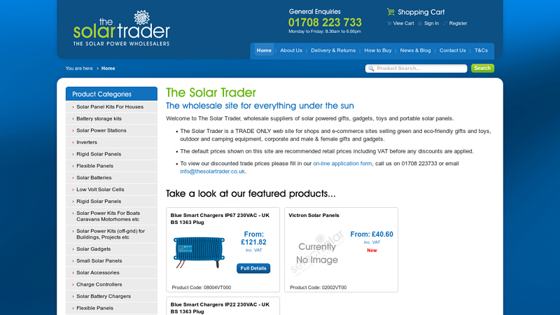 The Solar Trader: Wholesale solar panels, accessories, toys & gifts part of select solar limited
