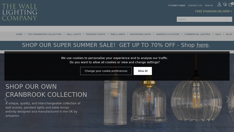 The Wall Lighting Company | Online Lights Company UK