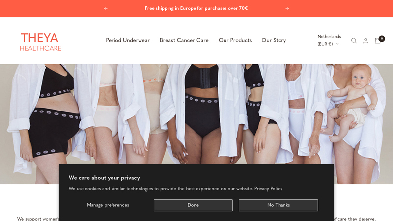 Theyahealthcare postsurgery bamboo bras & reusable period pants & pads
