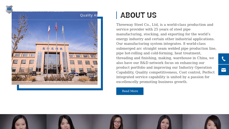 stainless steel pipe, carbon steel pipe, welded steel pipe C Threeway Steel Co.,Ltd.