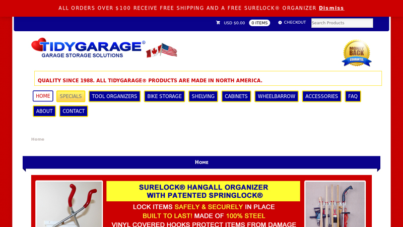 Garage Organizers | Hanging Bike Rack | Tool Organizerss