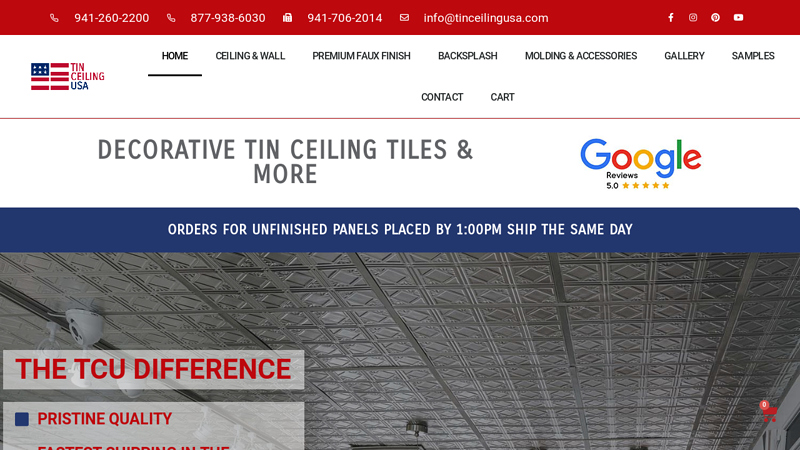 Index - Decorative Tin Ceiling | Tin Ceiling Tile | Tin Ceiling USA | Tin Back Splash