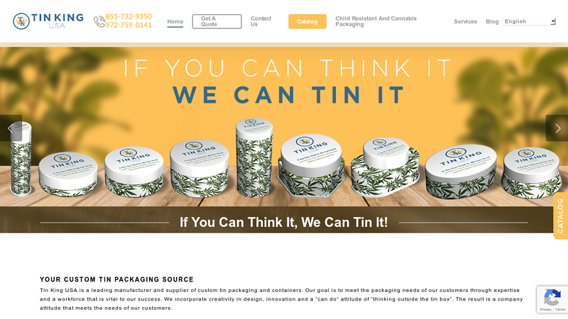 Quality Custom Tin Packaging Manufacturer | Tin King USA