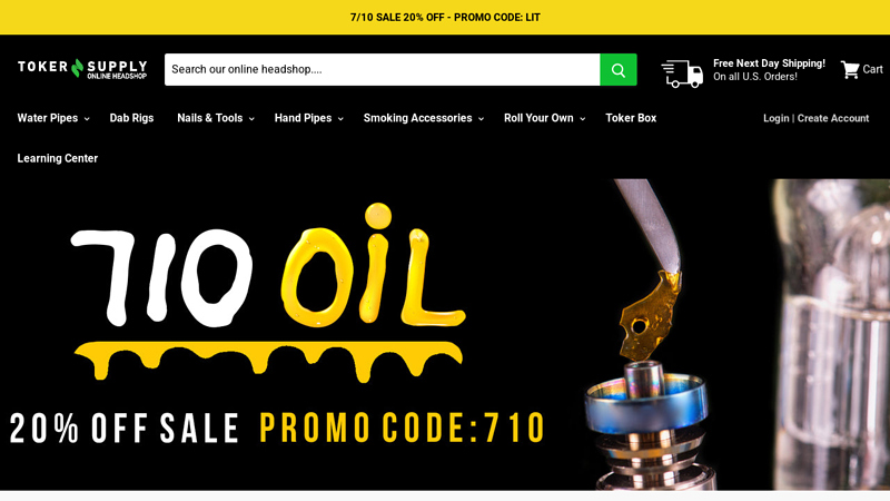 Online Headshop | Highest Quality Bongs, Dab Nails, Rigs & More!  Toker Supply