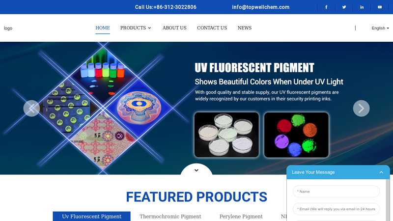 Color Changing Pigment, Nir Dyes, Fluorescent Pigment - Topwell