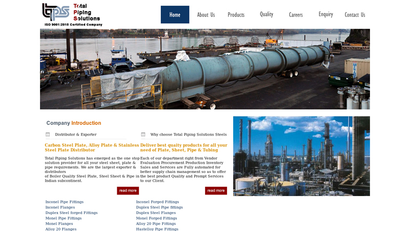 Looking for Steel Plates Distributor, Carbon Steel Plates Exporter -Total Piping Solutions Steels Pvt. Ltd.