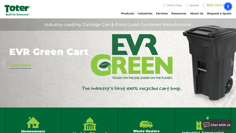 Trash Can & Dumpster Manufacturer | Toter