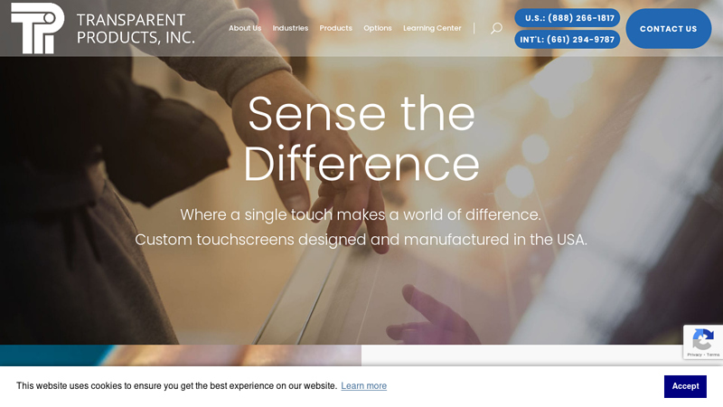 Custom Projected Capacitive and Resistive Touchscreen | Transparent Products Inc.