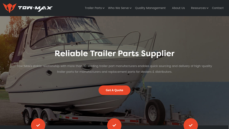 Trusted Trailer Parts Supplier | Tow-Max