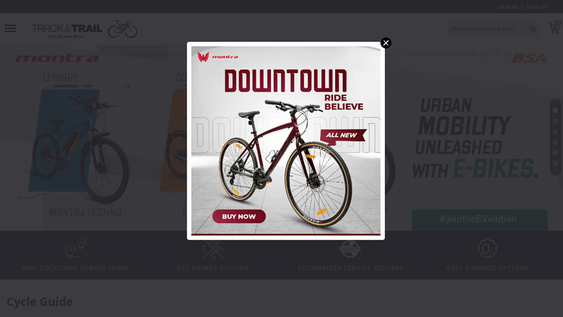 Track and Trail C Bicycles in India, Best Cycles and Bikes in India