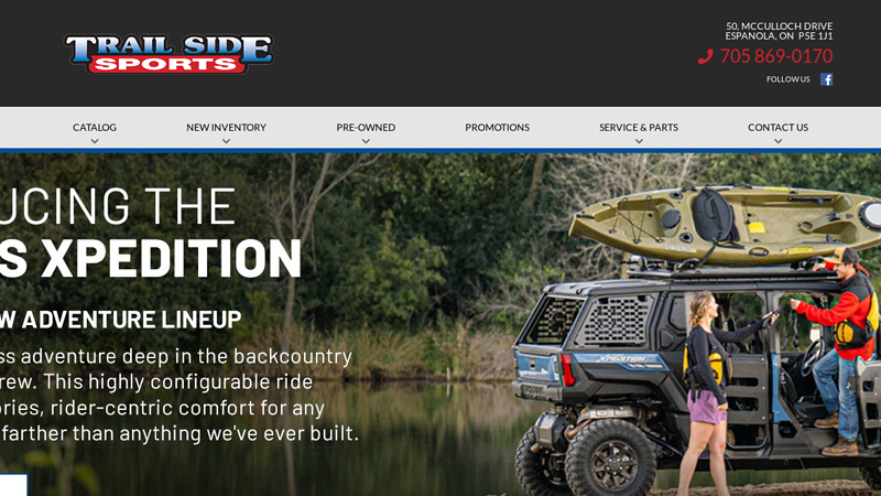 Trail Side Sports Ltd. - Snowmobile, Motorcycle, ATV, UTV and Boat Dealership in Espanola