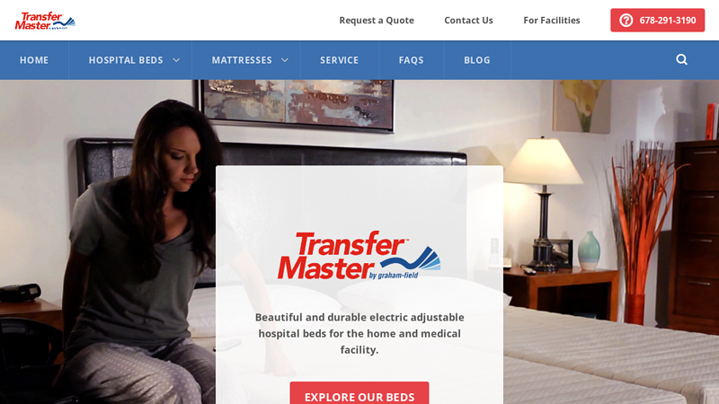Hospital Beds for Home Use | Made in USA | Transfer Master